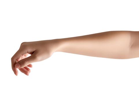 Space blank tattoo mock up on beige body. Clear skin ready for tatoo mockup. Creative art inking tattoos picture template closeup. png