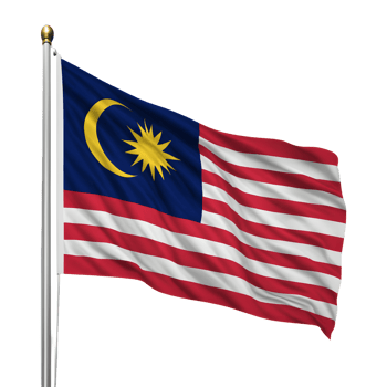 Malaysia Flag Isolated on Transparent Background png