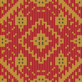 Palestinian Ikat Blouse Patternfolk Embroidery, Aztec Geometric Ornament Print. Design for Carpet, Wallpaper, Clothing, Wrapping, Fabric vector