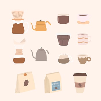 coffee template design vector