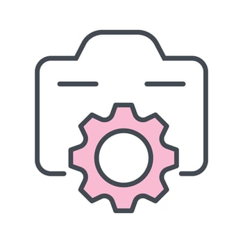 Photo Gear Icon Design vector