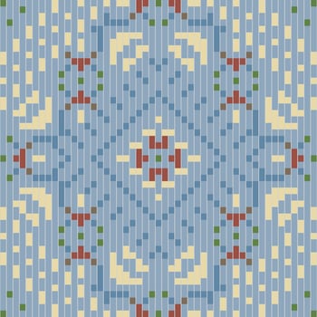Folklore Korea Traditional Patternfolk Embroidery, Aztec Geometric Ornament Print. Design for Carpet, Wallpaper, Clothing, Wrapping, Fabric vector