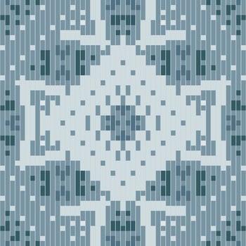 Aztec Pixel Floral Arabic Patternfolk Embroidery, Aztec Geometric Ornament Print. Design for Carpet, Wallpaper, Clothing, Wrapping, Fabric vector