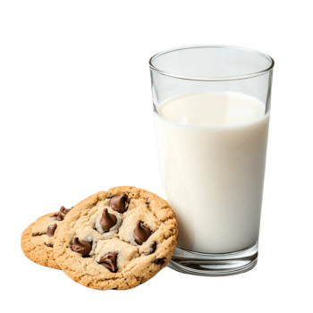 Classic Treat Milk and Cookies png