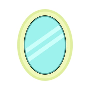 illustration of mirror vector