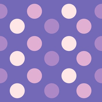 A purple and pink polka dot background vector