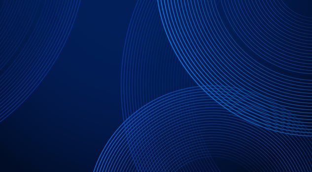 abstract blue background with lines and circles vector