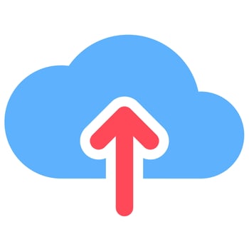 Upload Content Manager Icon vector