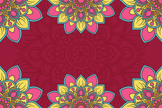 mandala pattern background vector