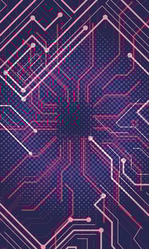 Abstract circuit board technology wallpaper vector
