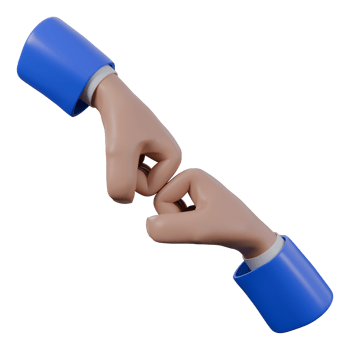 3d illustration of fist bump png