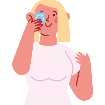 A woman taking a selfie with her phone png