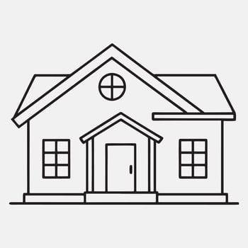 Modern House Art vector