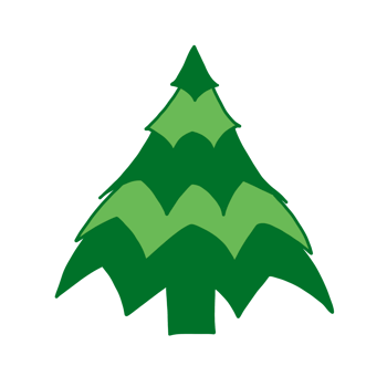 Hand drawn watercolor illustration of a soft green and dark green winter tree adorned with festive holiday elements. The cozy and traditional design is ideal for Christmas decor, greeting cards. png