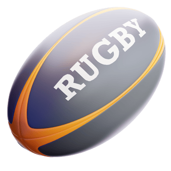 Rugby Ball 3D Illustration png