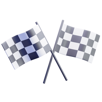 Race Flag 3D Illustration png