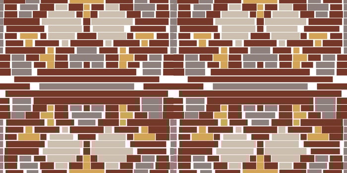 Diamond Shapes Ikat Blouse Patternfolk Embroidery, Aztec Geometric Ornament Print. Design for Carpet, Wallpaper, Clothing, Wrapping, Fabric vector