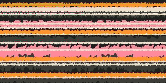 hand drawn sketch stripes seamless pattern. Unique horizontal lines ornament. Colorful background. Contemporary minimalist print. vector