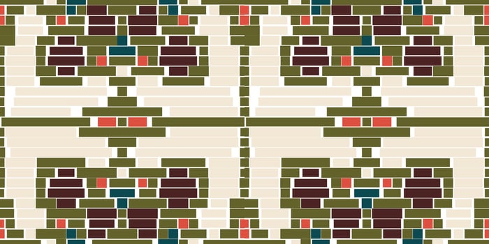 Boho Geometrical Patternfolk Embroidery, Aztec Geometric Ornament Print. Design for Carpet, Wallpaper, Clothing, Wrapping, Fabric vector
