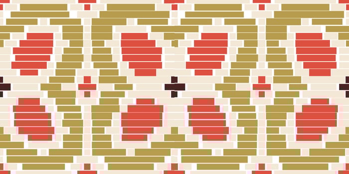 Geometry Shapes Arabic Pattern Wallpaperfolk Embroidery, Aztec Geometric Ornament Print. Design for Carpet, Wallpaper, Clothing, Wrapping, Fabric vector
