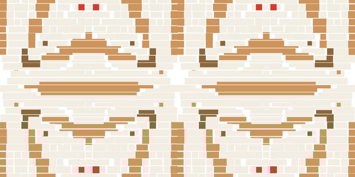 Retro Arabic Tile Patternfolk Embroidery, Aztec Geometric Ornament Print. Design for Carpet, Wallpaper, Clothing, Wrapping, Fabric vector