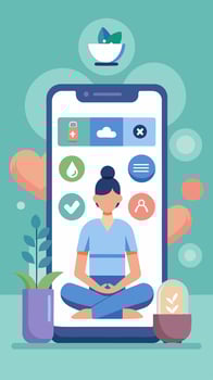 How to use meditation apps to improve your mental health vector