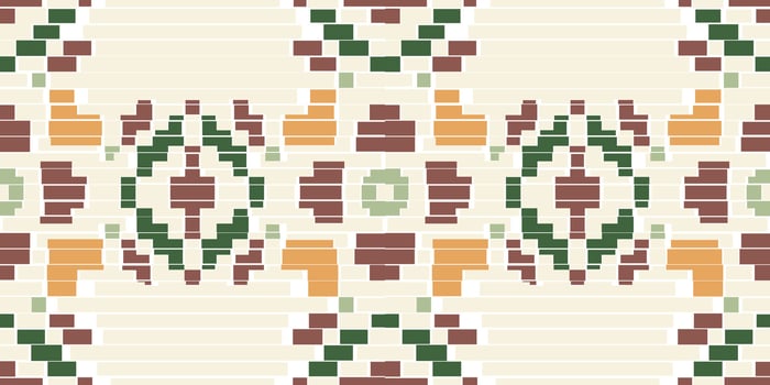 Repeating Pattern Islamic Art Geometric Patternfolk Embroidery, Aztec Geometric Ornament Print. Design for Carpet, Wallpaper, Clothing, Wrapping, Fabric vector