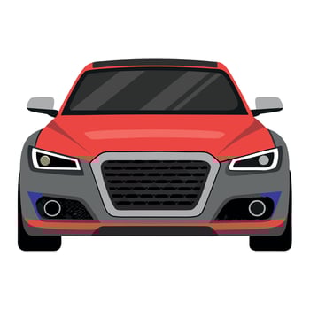 An audi car on a white background vector