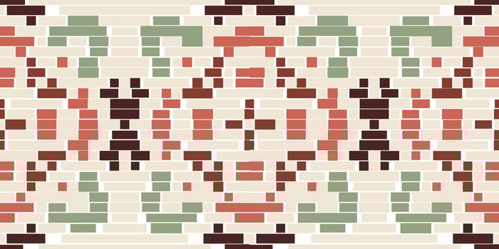 Crochet Geometric Arabic Patternfolk Embroidery, Aztec Geometric Ornament Print. Design for Carpet, Wallpaper, Clothing, Wrapping, Fabric vector