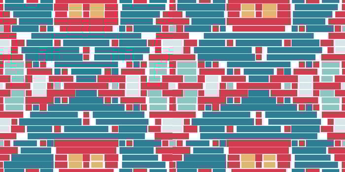 Handicraft Ethnic Ikat Patternfolk Embroidery, Aztec Geometric Ornament Print. Design for Carpet, Wallpaper, Clothing, Wrapping, Fabric vector