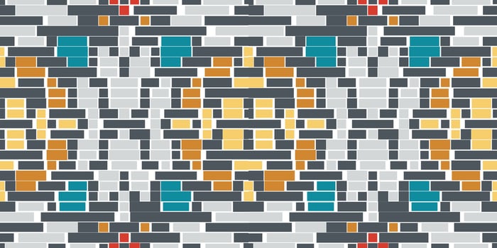 Ethnic Pattern Traditional Log Cabin Quilt Patternfolk Embroidery, Aztec Geometric Ornament Print. Design for Carpet, Wallpaper, Clothing, Wrapping, Fabric vector
