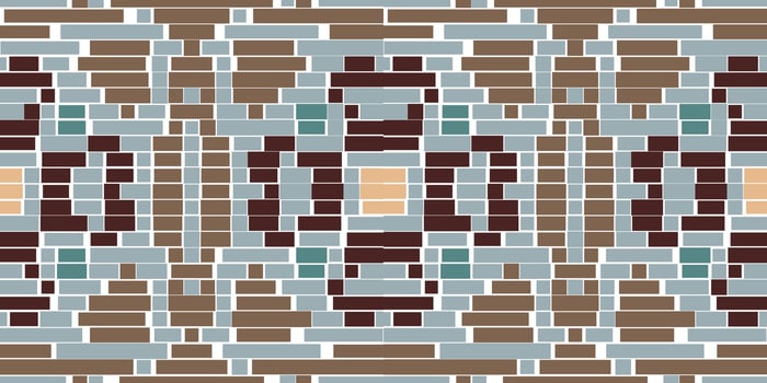 Aztec Pixel Filipino Ethnic Patternfolk Embroidery, Aztec Geometric Ornament Print. Design for Carpet, Wallpaper, Clothing, Wrapping, Fabric vector