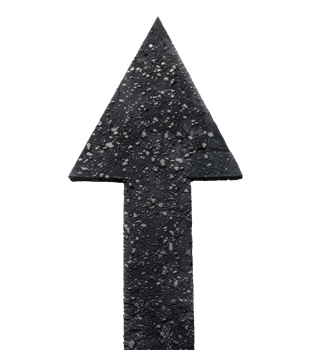Asphalt Road as Arrow Pointing Up png