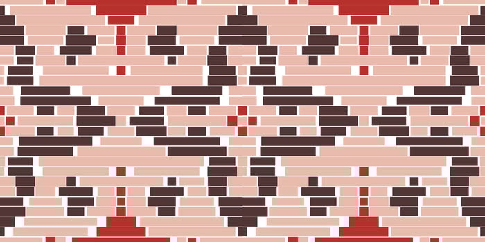Cross Stitch Pattern Ikat Print Patternfolk Embroidery, Aztec Geometric Ornament Print. Design for Carpet, Wallpaper, Clothing, Wrapping, Fabric vector