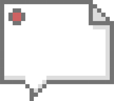 8bit retro game pixel speech bubble balloon icon sticker memo keyword planner text box banner png