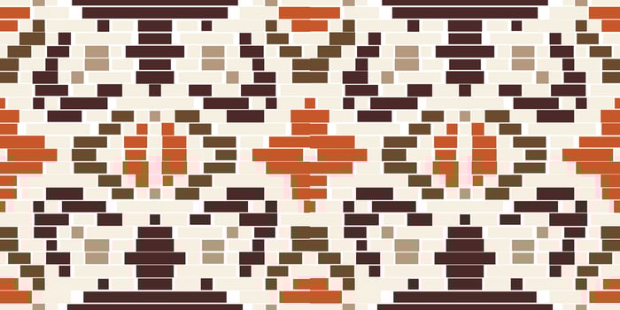 Mexican Ikat Dress Patternfolk Embroidery, Aztec Geometric Ornament Print. Design for Carpet, Wallpaper, Clothing, Wrapping, Fabric vector