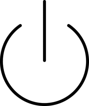 Turn On Line Filled Icon vector