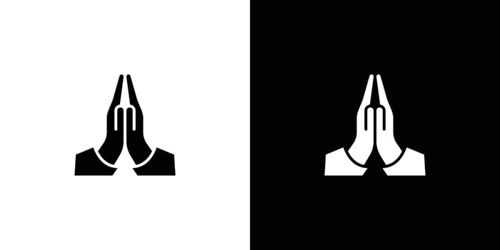 Pray icon Art design illustration vector