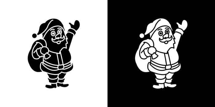 Santa Claus icon Art design illustration vector