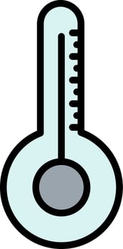 Thermometer Line Filled Icon vector