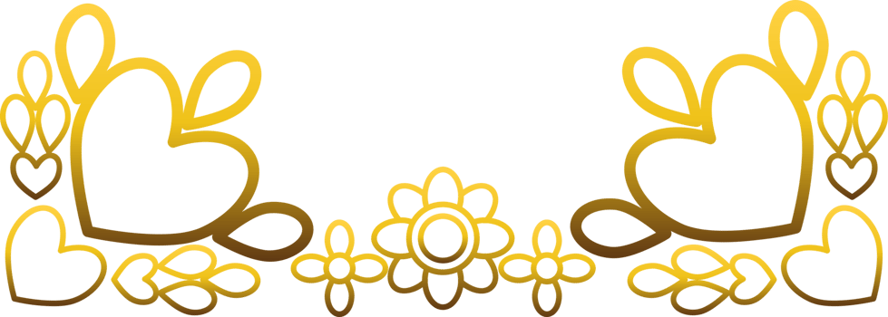 Minimal Gold Flower Frame Art png