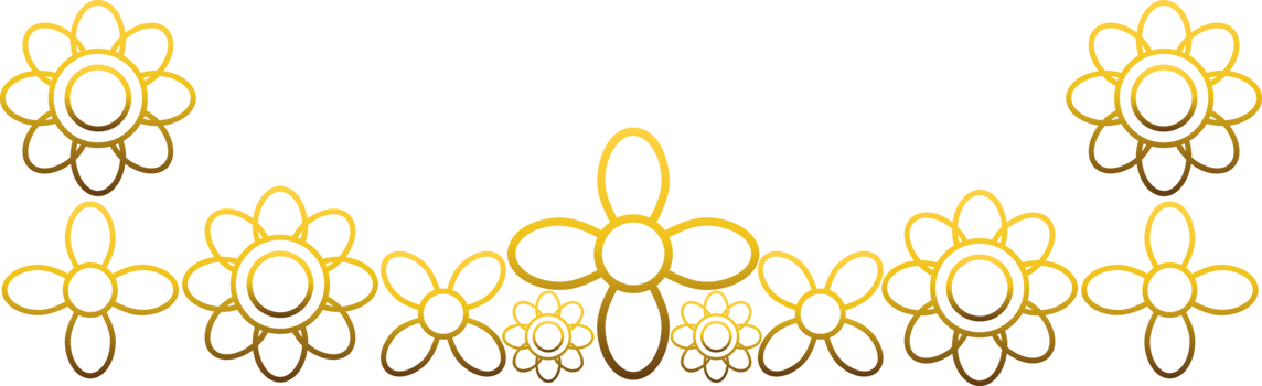 Gold Botanical Border Illustration png