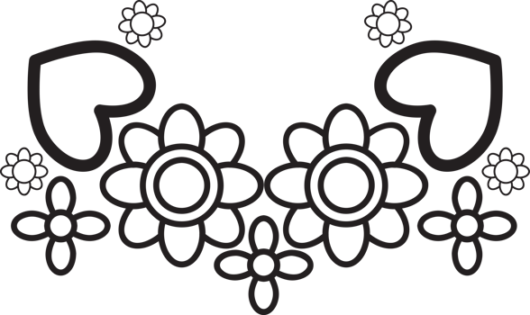 Detailed Ink Flower png