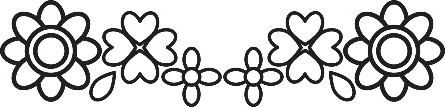 Thin Ink Line Botanical Frame png