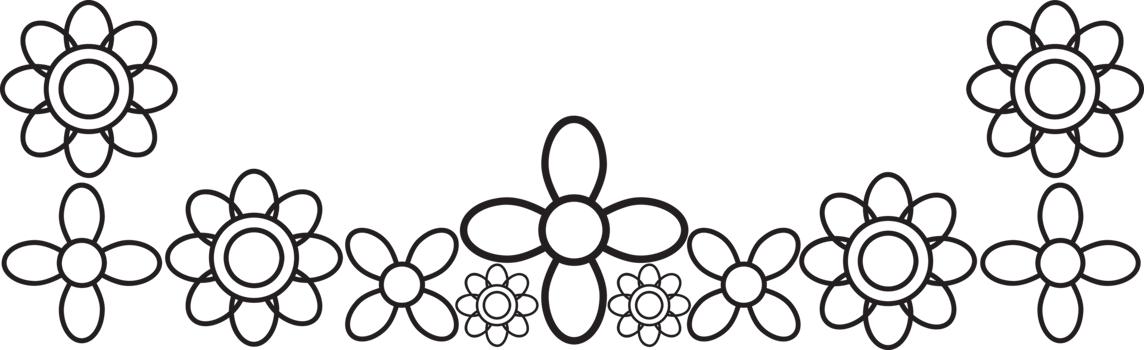 Frame of Leaves and Flowers png