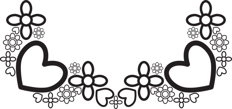 Floral Pen Drawing Frame png