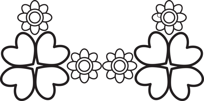 Graceful Floral Line Frame png