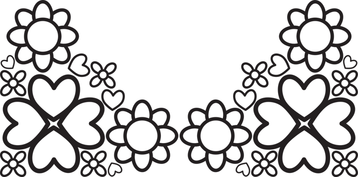 Thin Line Botanical Border Frame png