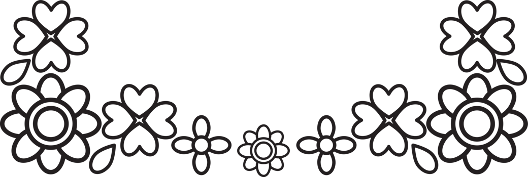 Floral Frame Outline Illustration png