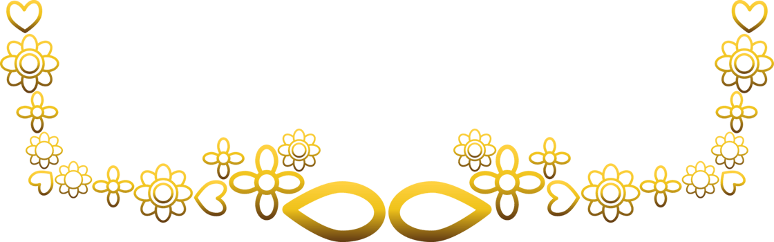 Golden Blossom Border png